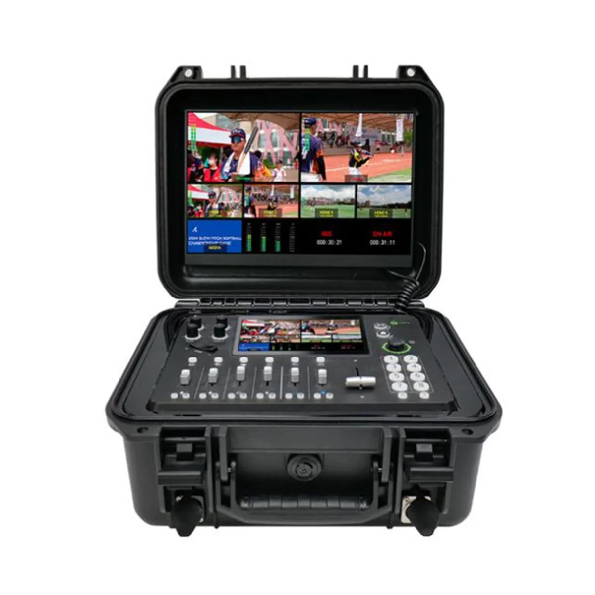rgblink rgblink mini-mx Streaming Video Mixer Kit 2 13.3" Display Case Black professional video device — product photo