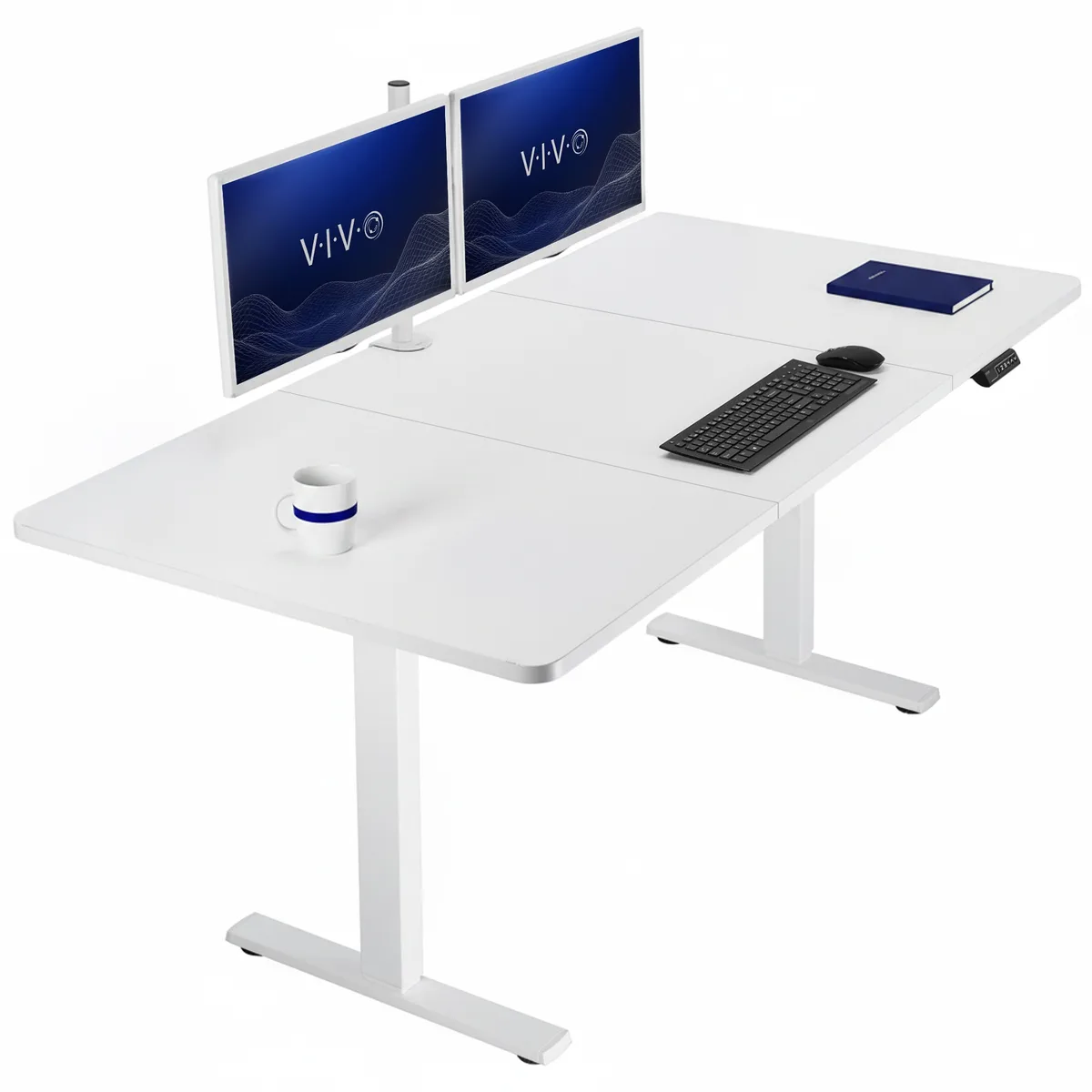 VIVO VIVO Electric Stand Up Desk 71 x 36 White/White — product photo