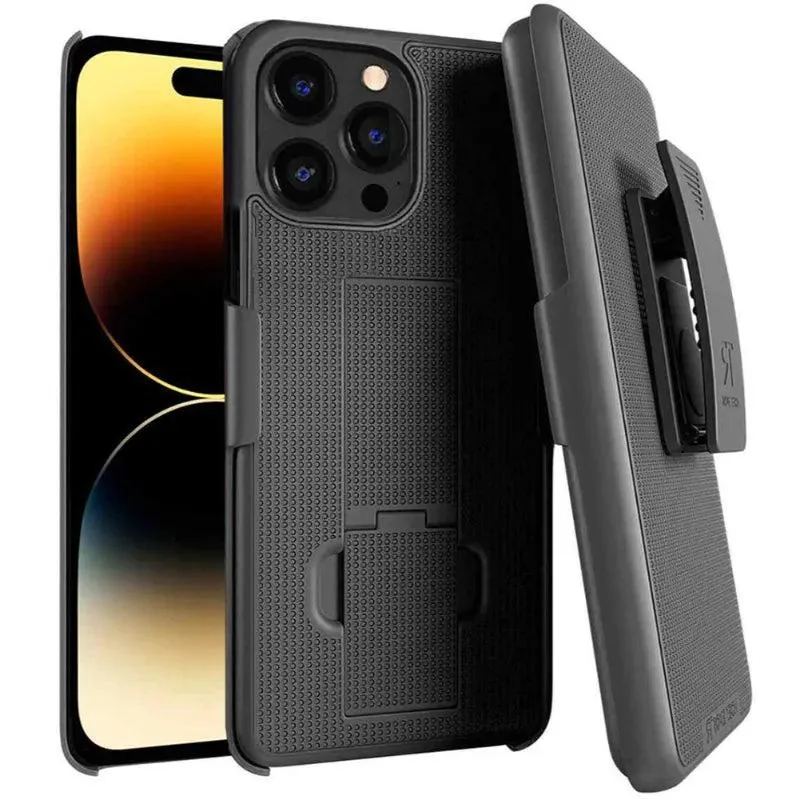 Rome Tech Rome Tech iPhone 14 Pro Belt Clip Holster Case Blue Black — product photo