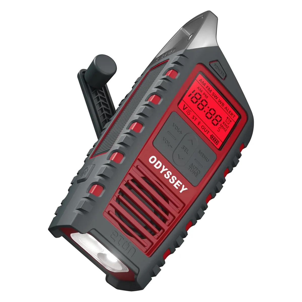 eton Eton Odyssey All-Band Bluetooth Emergency Radio Red — product photo
