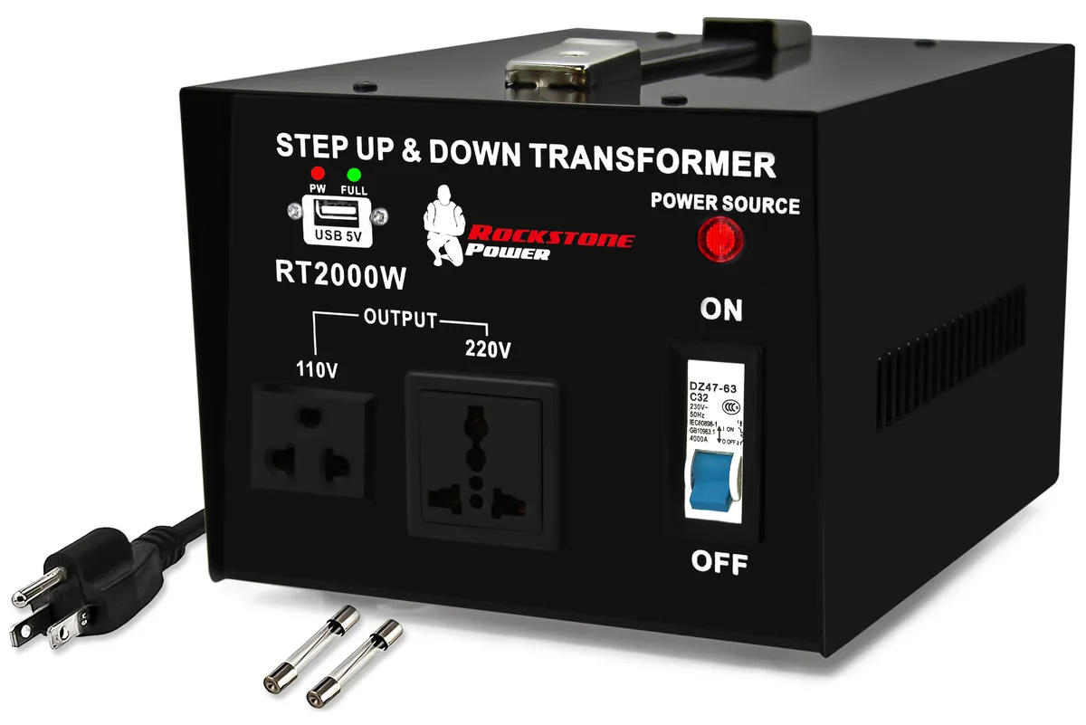 Rockstone Power Rockstone Power RT2000W 2000W 3000W Step Up/Down Voltage Converter Transformer — product photo