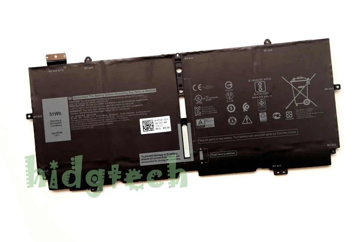 Beisite Beisite 52TWH 51Wh 7.6V laptop battery for XPS 13 7390 2-in-1 — product photo