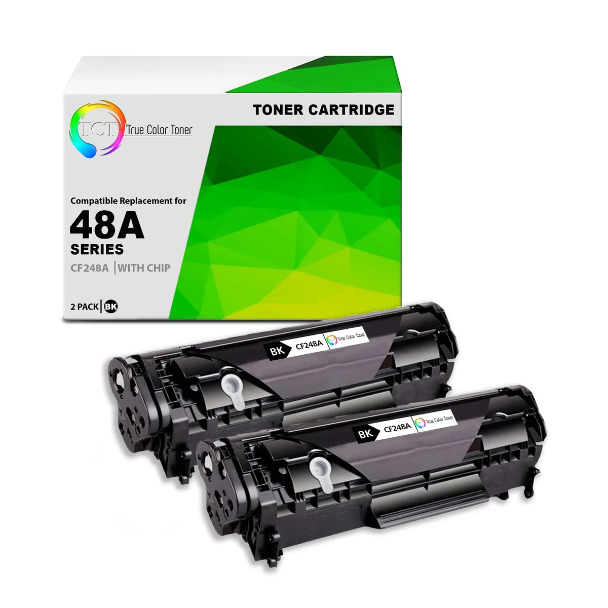True Color Toner True Color Toner 48A Black Toner Cartridge 2 Pack 1000 Pages — product photo