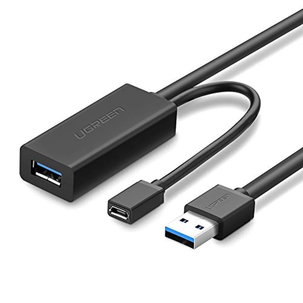 UGREEN UGREEN USB 3.0 Active Extension Cable 10M Micro USB Power Port Gold Plated — product photo