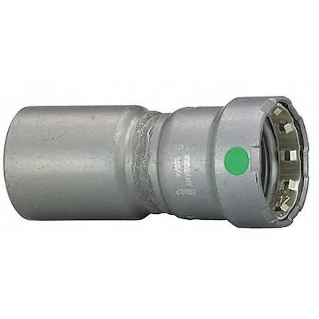 Steel MegaPress reducer 26040 zinc nickel plated 2in x 1 1/4in press fit