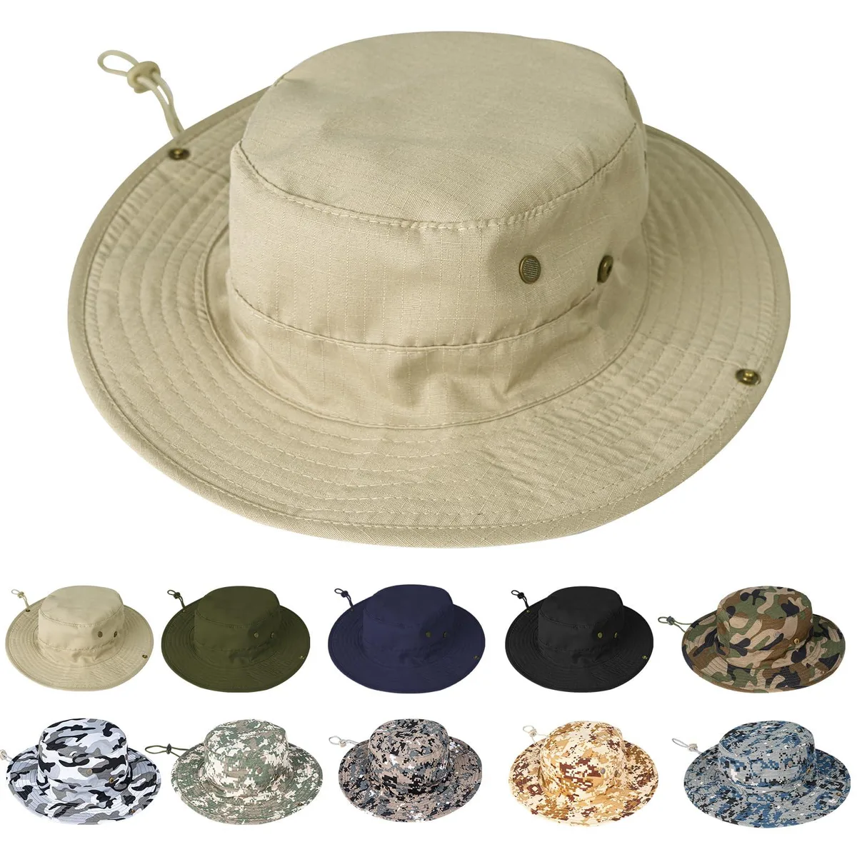 Boonie Hat UPF 50+ Black Unisex 22-23in 58cm — product photo