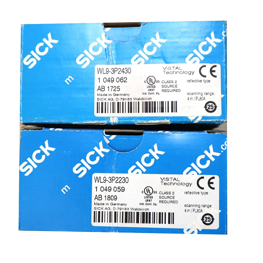 Sick SICK WL9-3P2430 Photoelectric Sensor PNP 10-30 V DC 4 m Range IP69K — product photo
