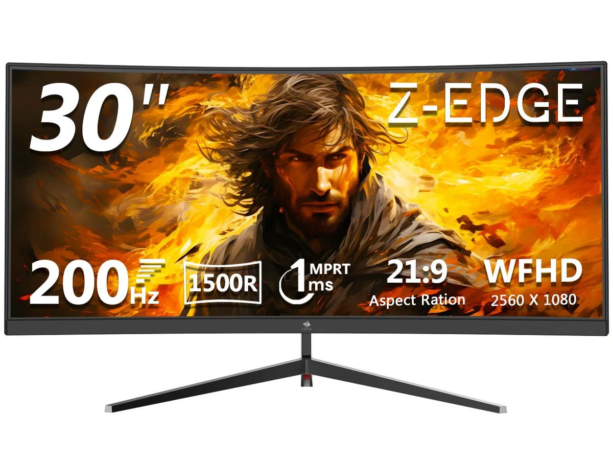 Z-EDGE Z-EDGE UG30 30" 200Hz 2560x1080 1500R Curved Gaming Monitor — product photo