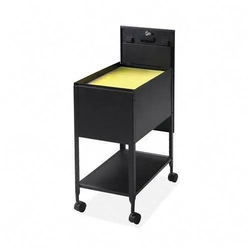 Lorell Lorell 60177 Mobile File Cabinet 28.3" x 24.8" x 13.5" Black — product photo