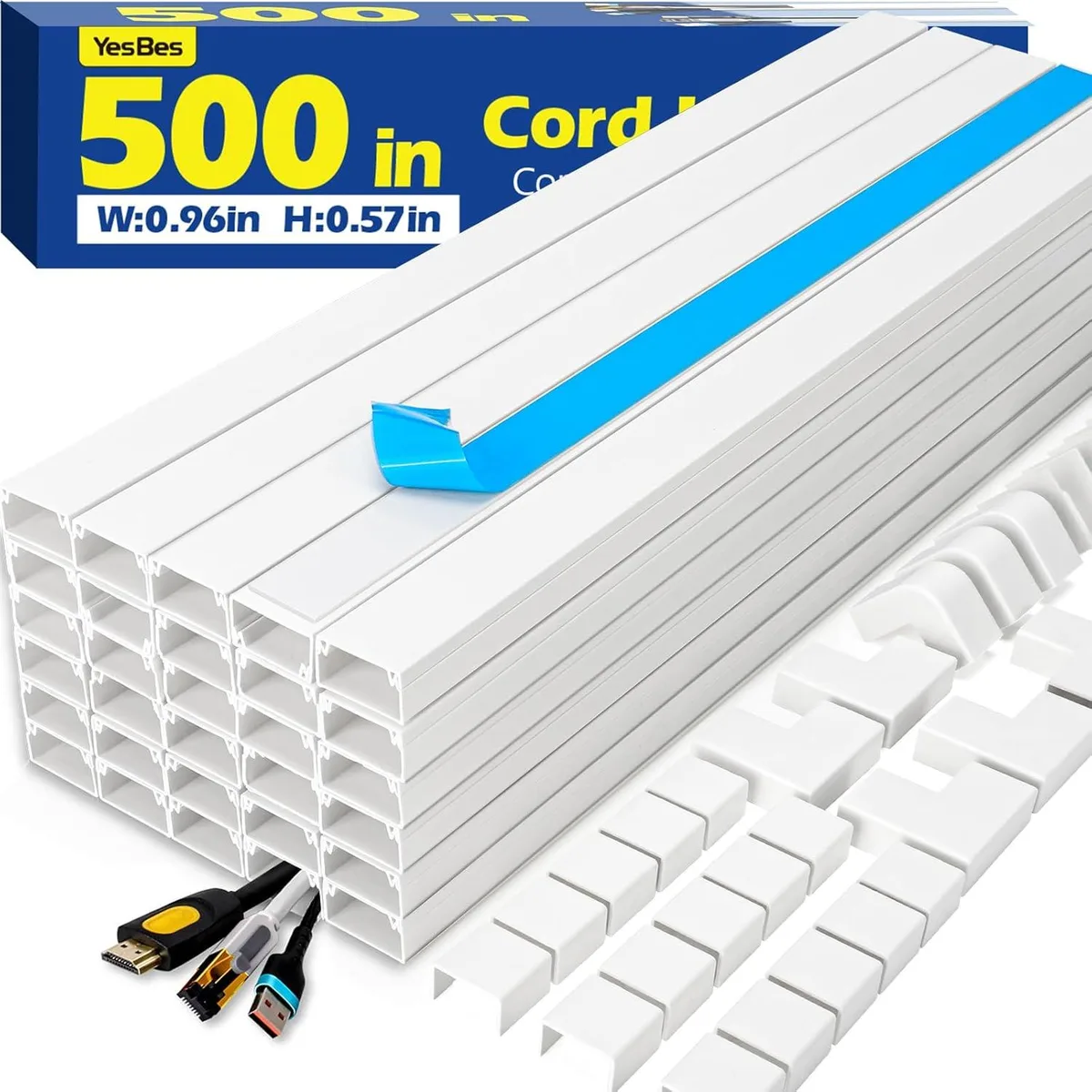 BFKK BFKK 500in Cord Hider Kit White 32 pieces — product photo