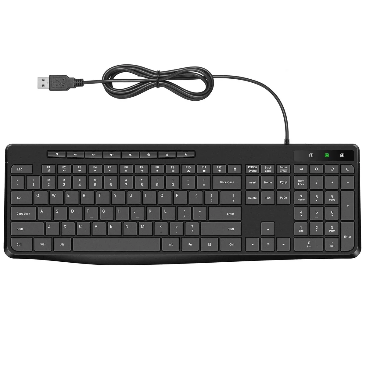  Virfour VE-MOM9-3L81 Membrane Gaming Keyboard Black 12 13 50 81 — product photo