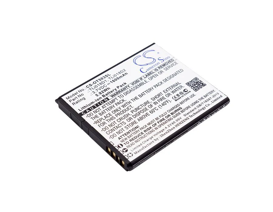 Cameron & Co Cameron & Co DS-CS-OT503SL cell phone battery 3.7V 1600mAh — product photo