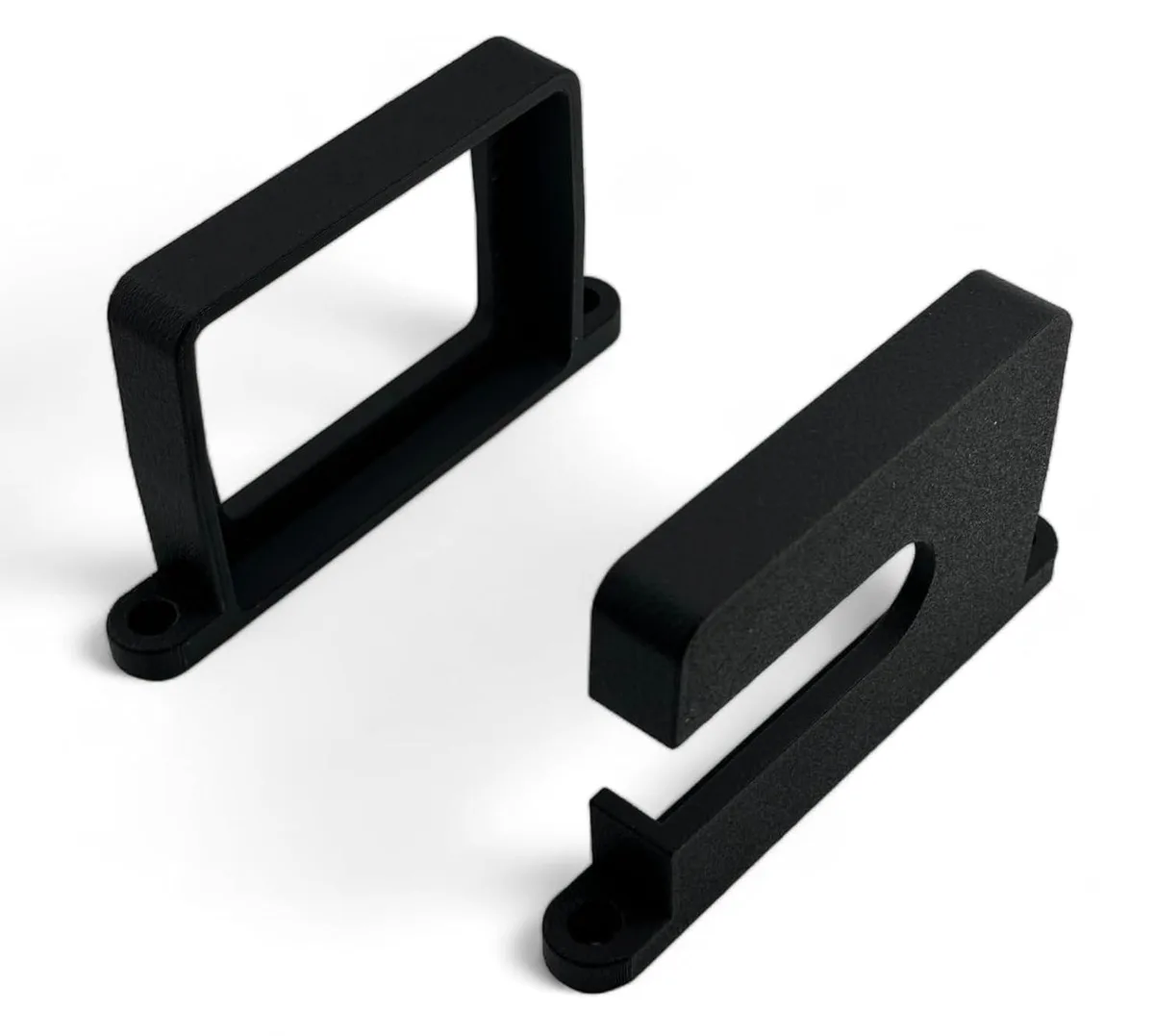 Black PETG wall mount for Basics 400VA UPS with cable cutout