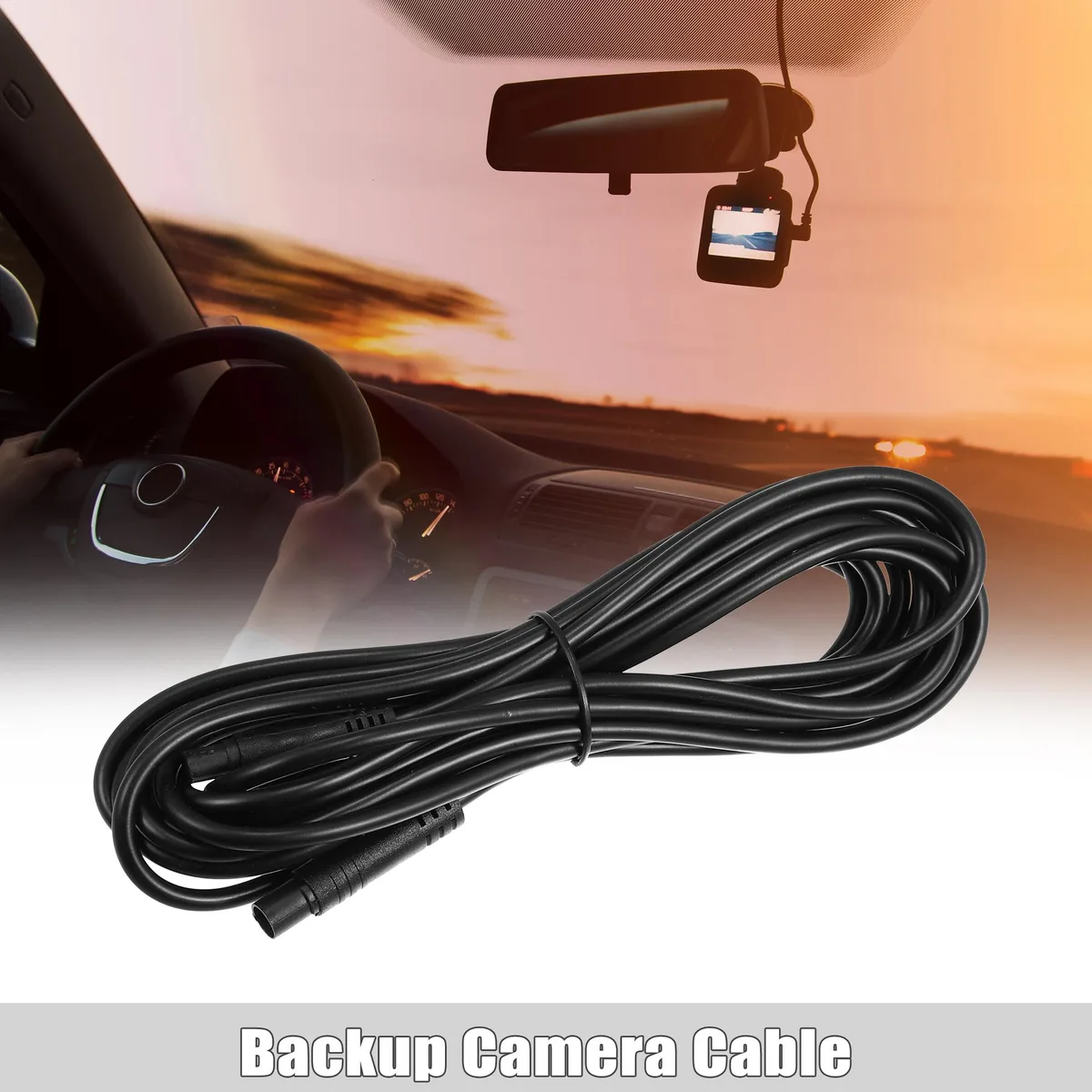 Unique-Bargains Unique-Bargains 6 Pin Backup Camera Extension Cable 400cm 13.12ft Car Electronics Accessory — product photo