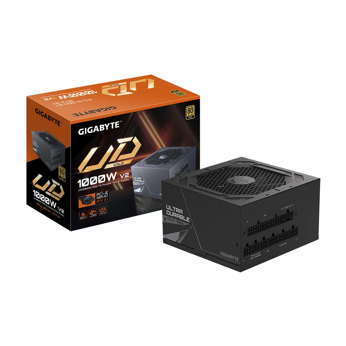 GIGABYTE GIGABYTE GP-UD1000GM PG5 V2 1000 W 80 PLUS GOLD power supply — product photo
