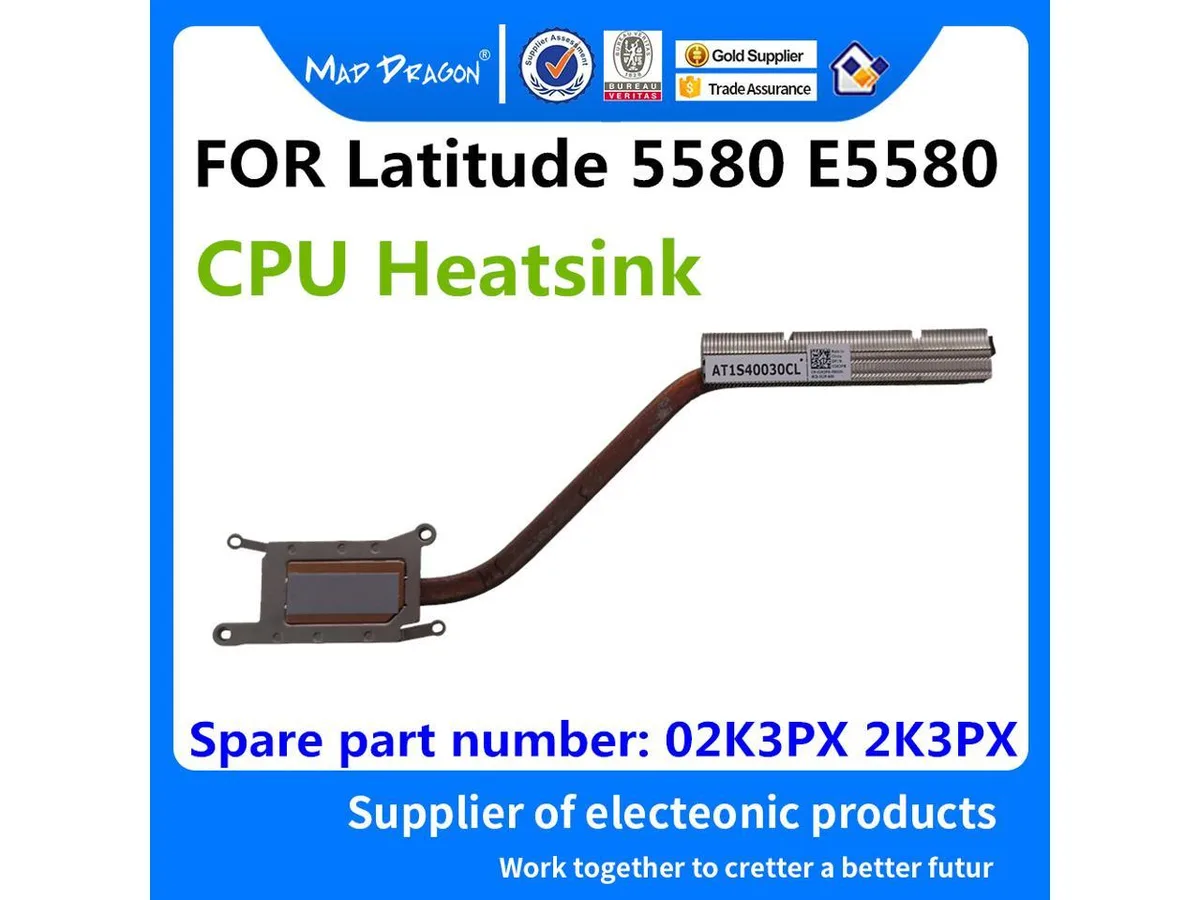 Fans Fans CPU Heatsink for Dell Latitude 5580 Precision 3520 02K3PX — product photo
