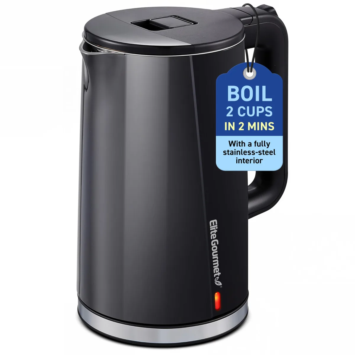 Elite Gourmet EKT8224X 1.7L Electric Kettle Black — product photo