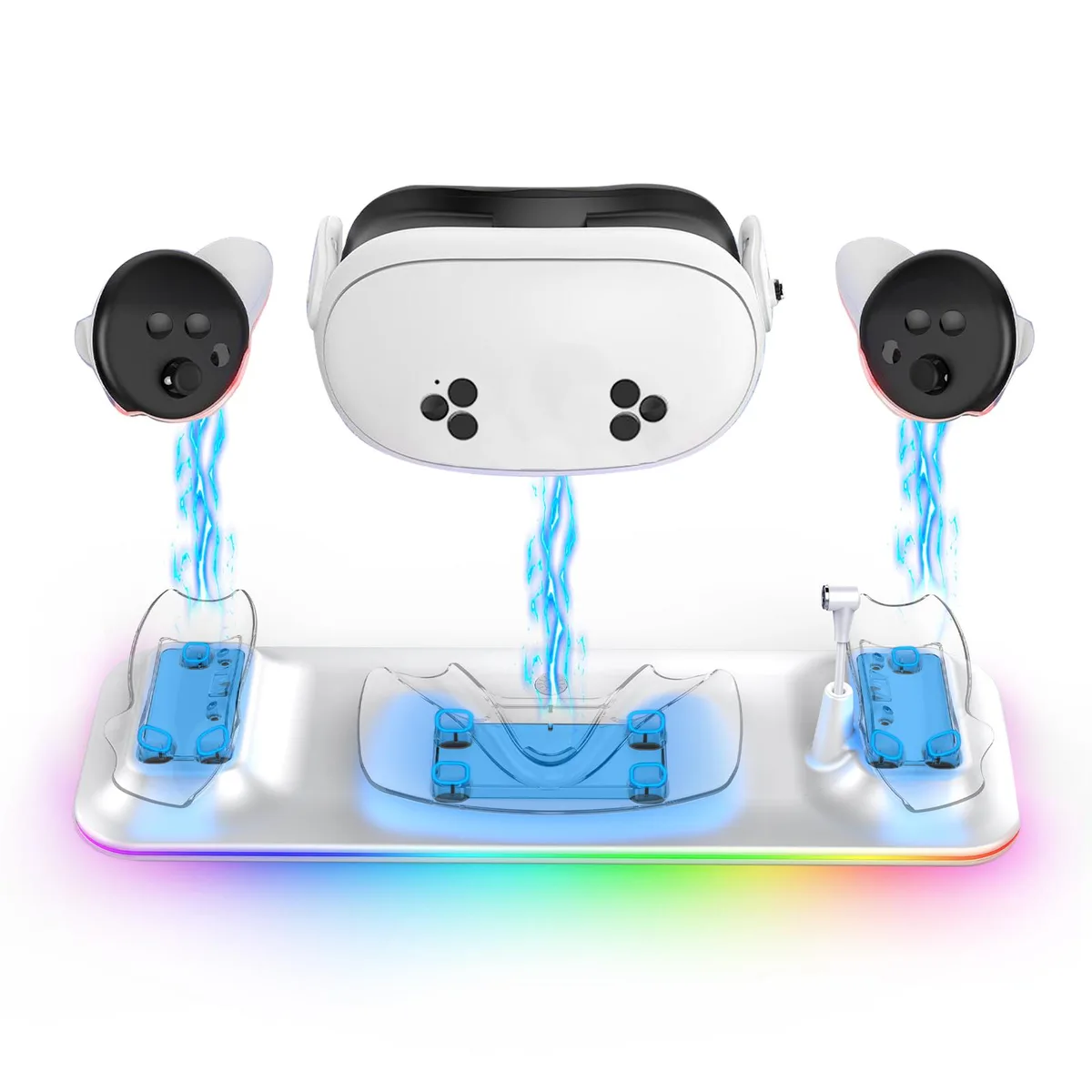 ZVTE ZVTE ZWT-OQ3-025 VR Accessory Wireless Magnetic Charging Dock Meta Quest 3S 1200mAh — product photo