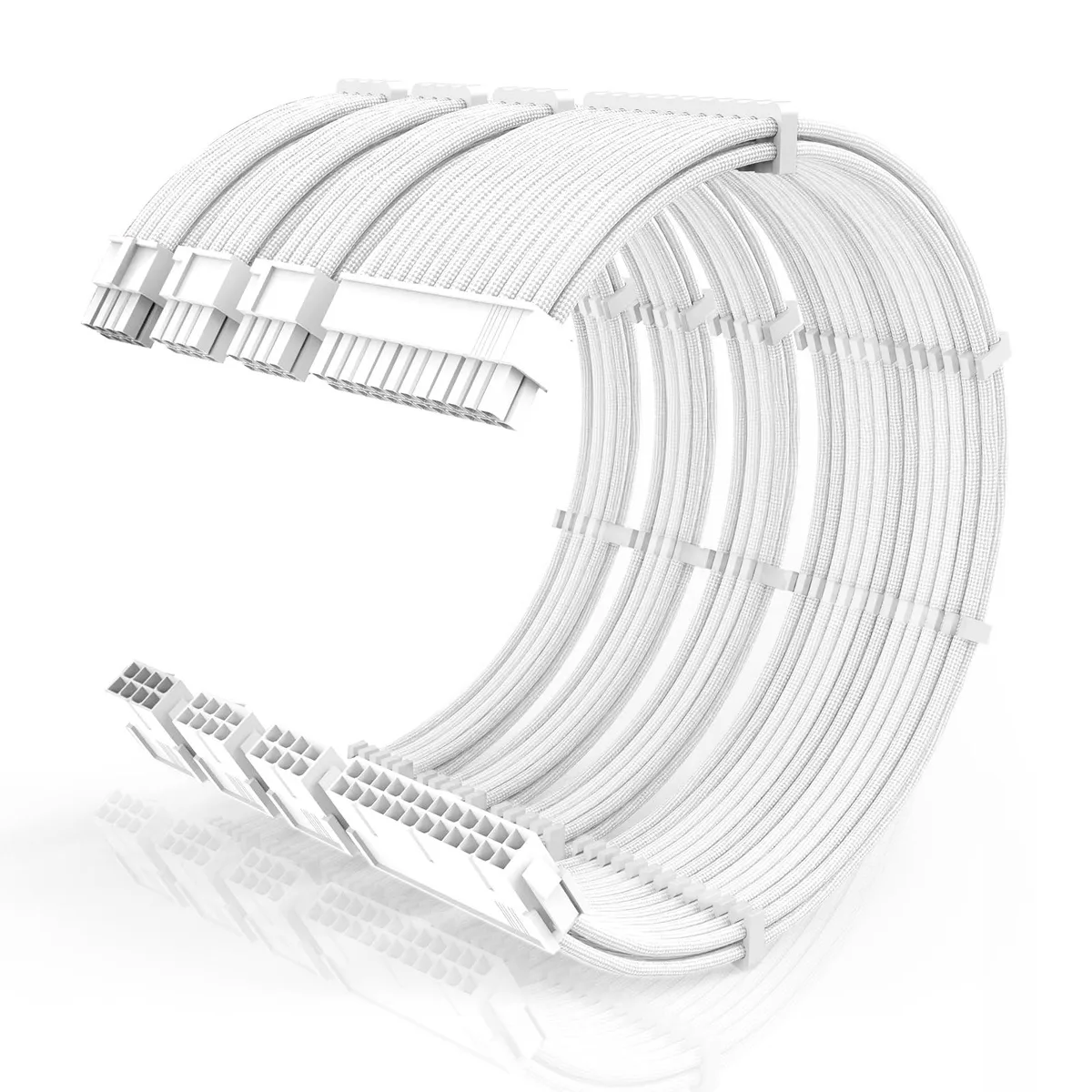  SMEOZZ 16AWG PSU Cable Extension Kit White 30cm — product photo