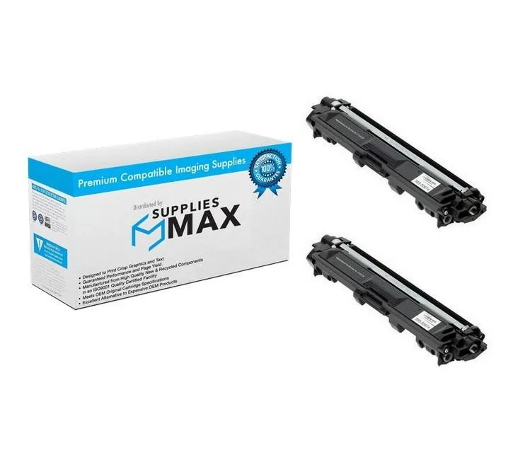 SuppliesMax SuppliesMax TN-221BK 2-Pack Black High Yield Toner Cartridge 2500 Pages — product photo