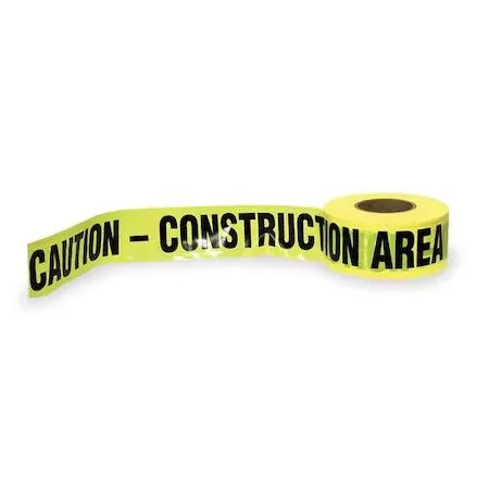 Value Brand Value Brand Barricade Tape Caution Construction Area 3 in x 1000 ft Yellow — product photo