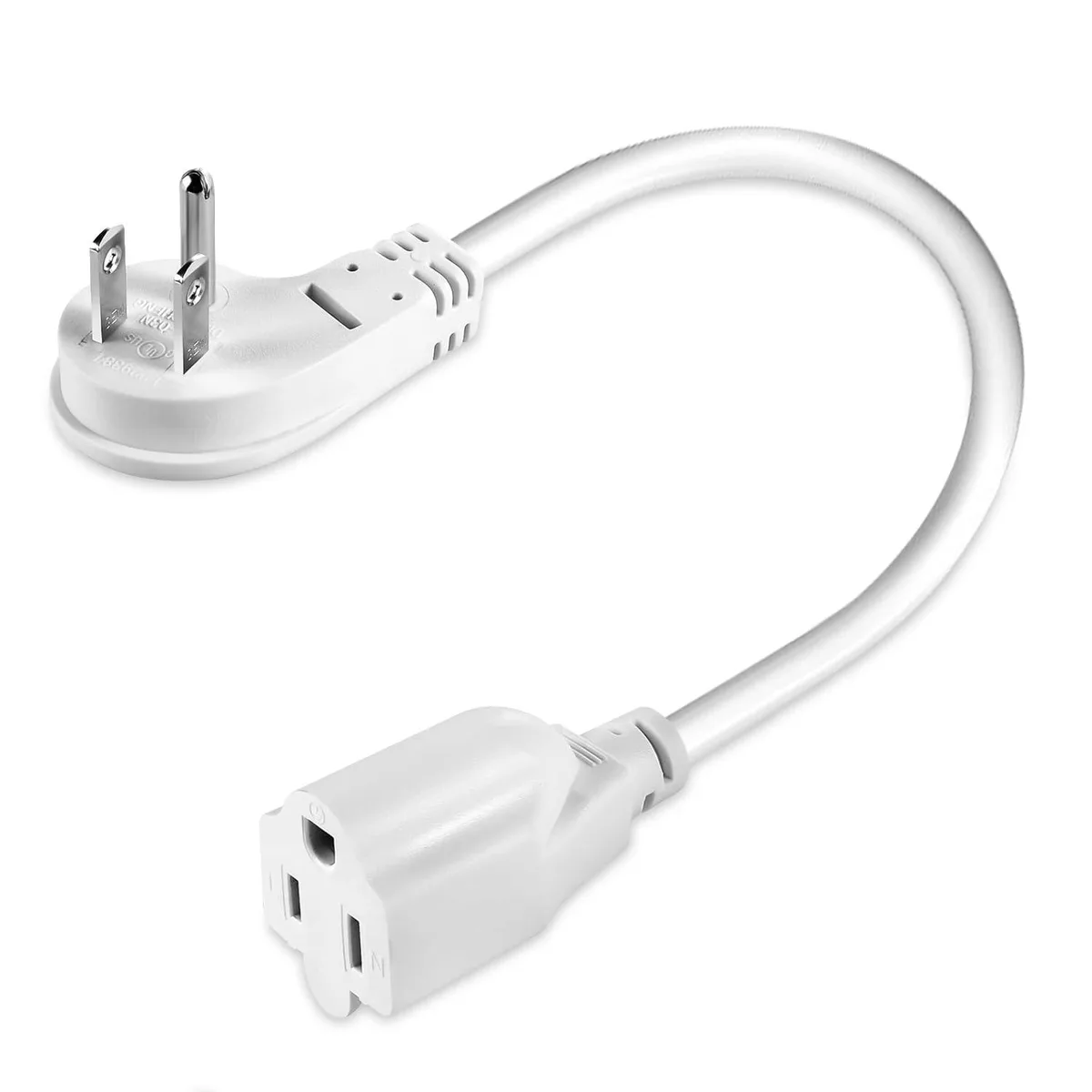  LBSC Power Extension Cord White 1 ft 14 AWG 15 A 125 V 1875 W — product photo
