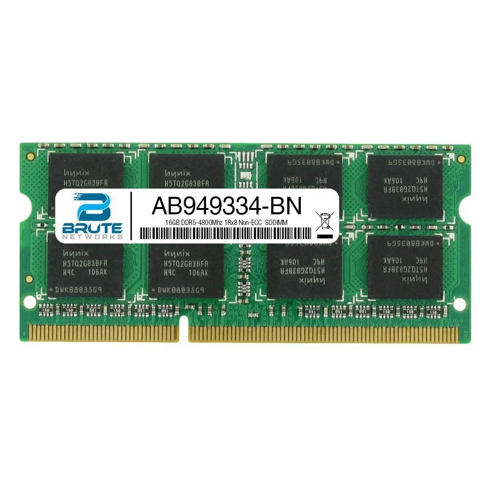 Brute Networks Brute Networks AB949334 Dell Compatible 16GB DDR5-4800 1Rx8 Non-ECC SODIMM server RAM — product photo