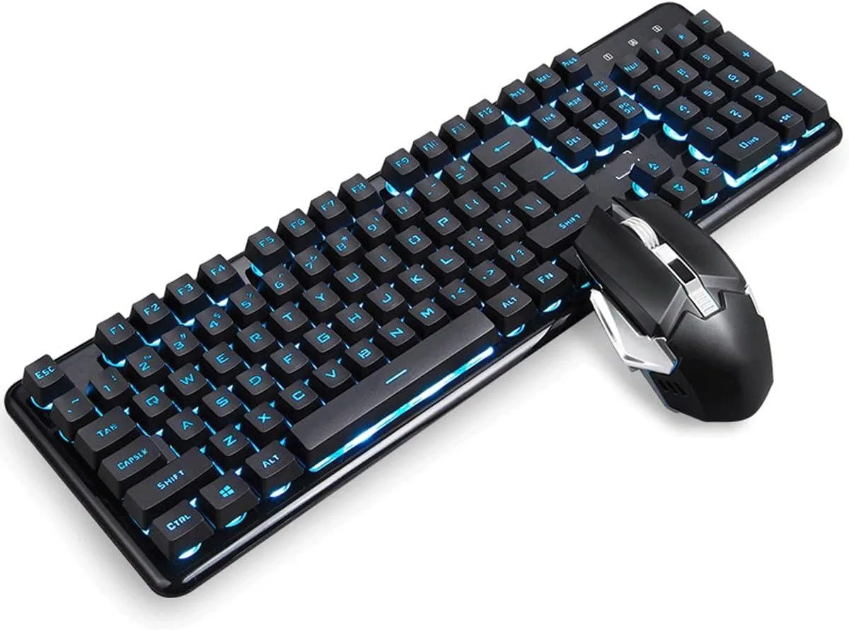 EVESKY EVESKY Wireless Keyboard & Mouse Combo Rainbow Backlit (Color B) — product photo