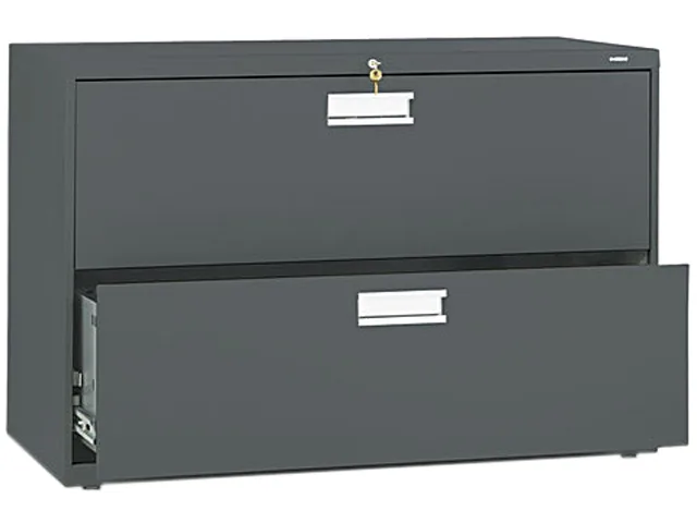 HON HON 692LS 600 Series Two-Drawer Lateral File Charcoal 42" office furniture — product photo