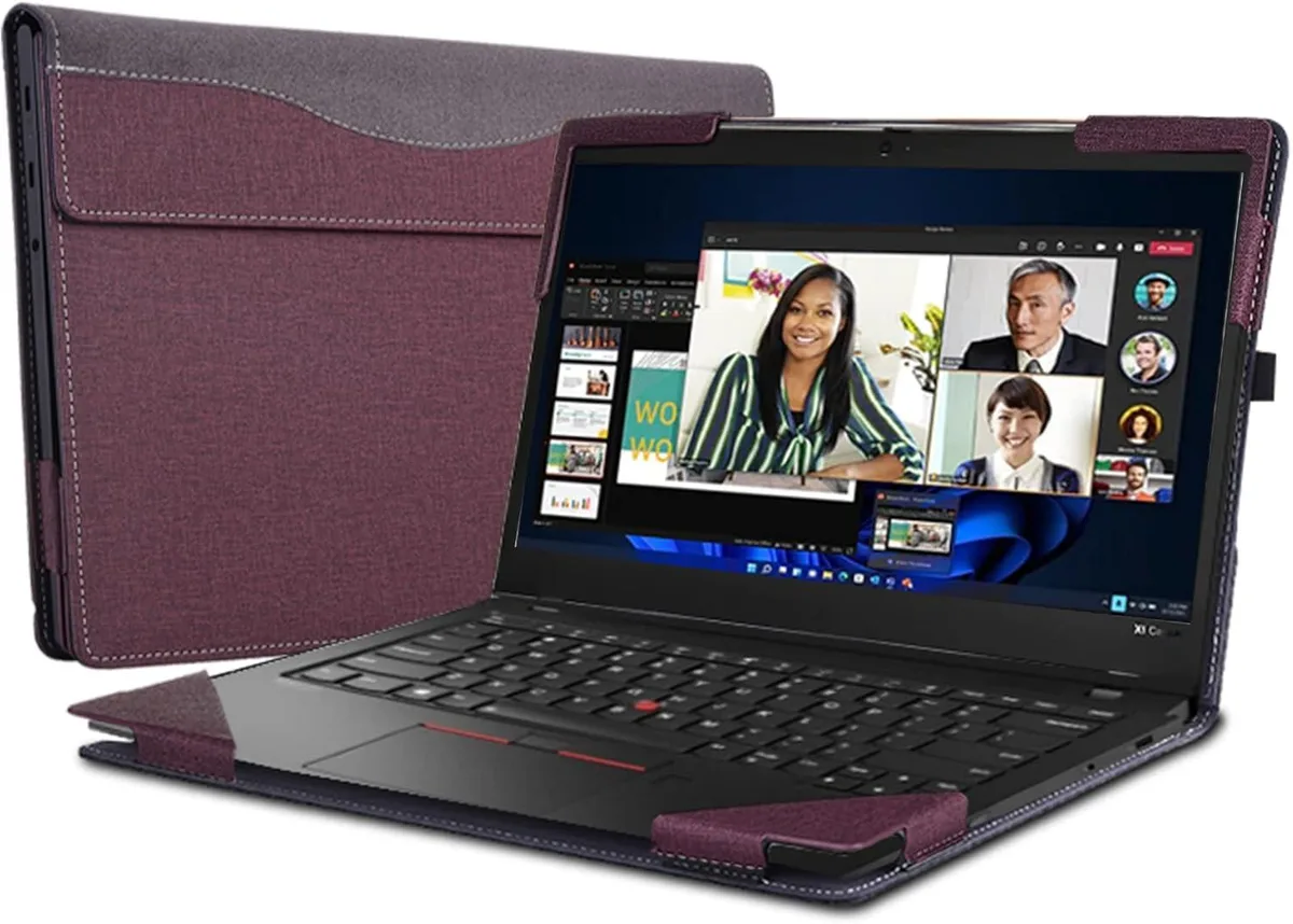 BONAEVER BONAEVER 14 inch Hard Case Wine Red laptop case — product photo