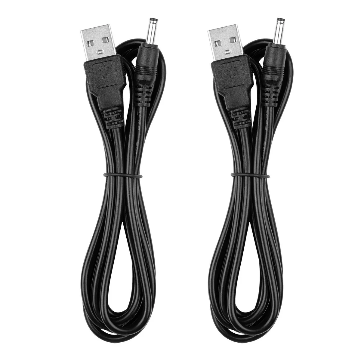SMAYS USB 2.0 to DC Charger Cord 5 ft 2-Pack — product photo