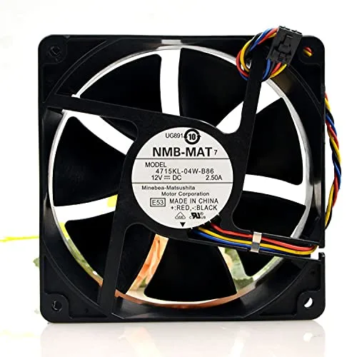 CAFELE CAFELE 4715KL-04W-B86 120mm case fan 12V 2.5A 30W 120×120×38mm — product photo