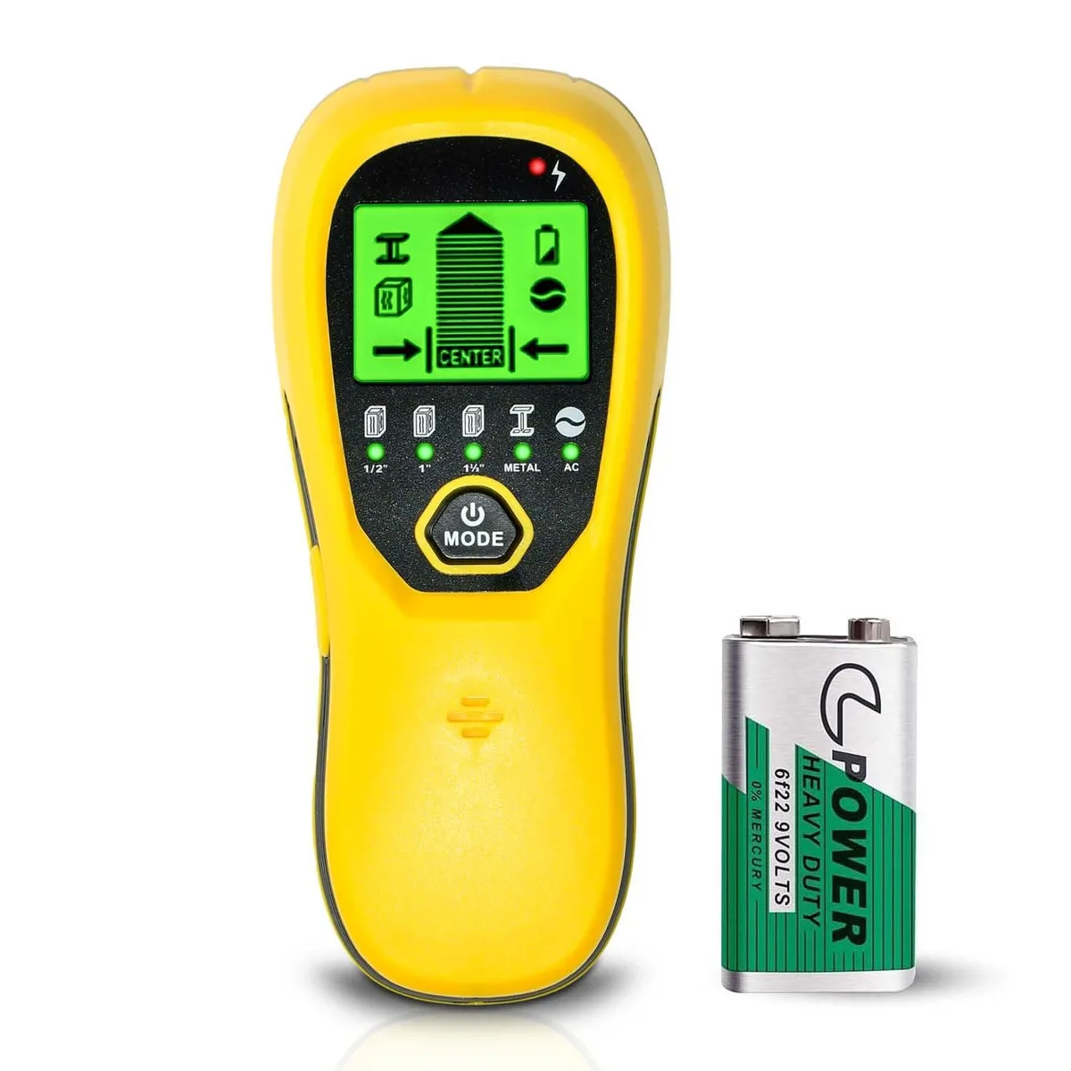  Multi-Surface Stud Detector 5-in-1 Wall Scanner with HD LCD — product photo