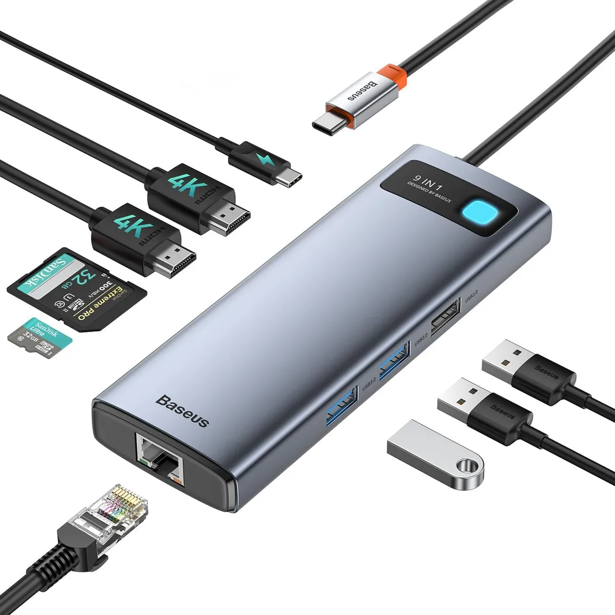 BFKK BFKK 9-in-1 USB-C Docking Station Dual 4K@120Hz 85W PD — product photo
