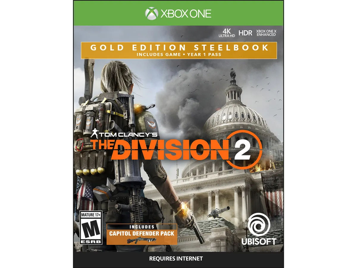 Ubisoft Ubisoft Tom Clancy's The Division 2 Gold Steelbook Edition xbox one video game — product photo