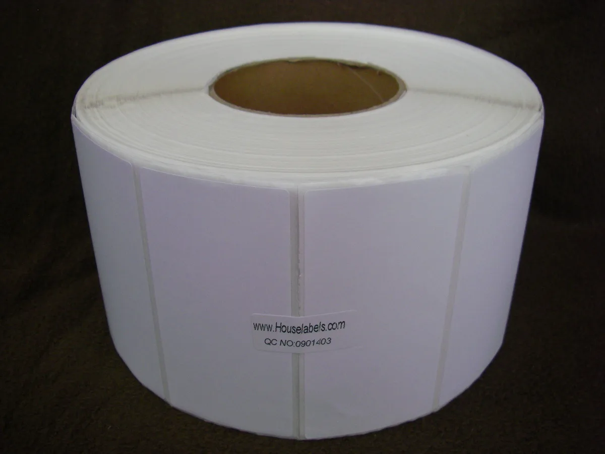HouseLabels.com HouseLabels.com 24 Rolls 4" x 3" Direct Thermal Zebra FASSON Labels 3" Core 2800 Labels — product photo