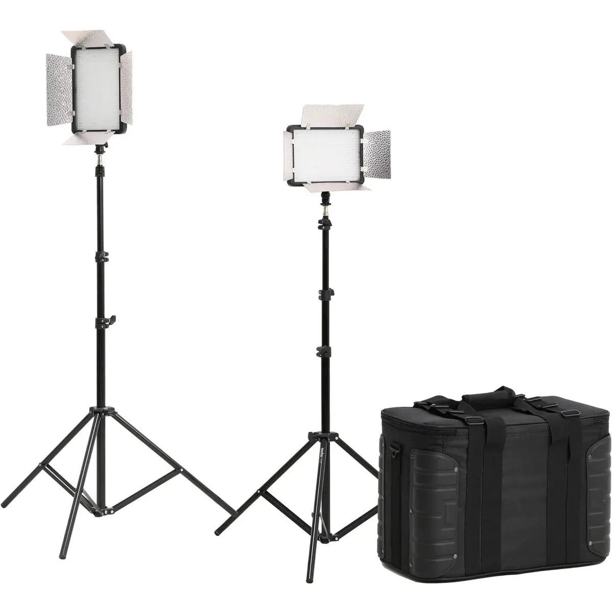Godox Photo Equipment Co. Ltd Godox Photo Equipment Co. Ltd LED500LRC Bi-Color 2-Light LED Video Kit — product photo