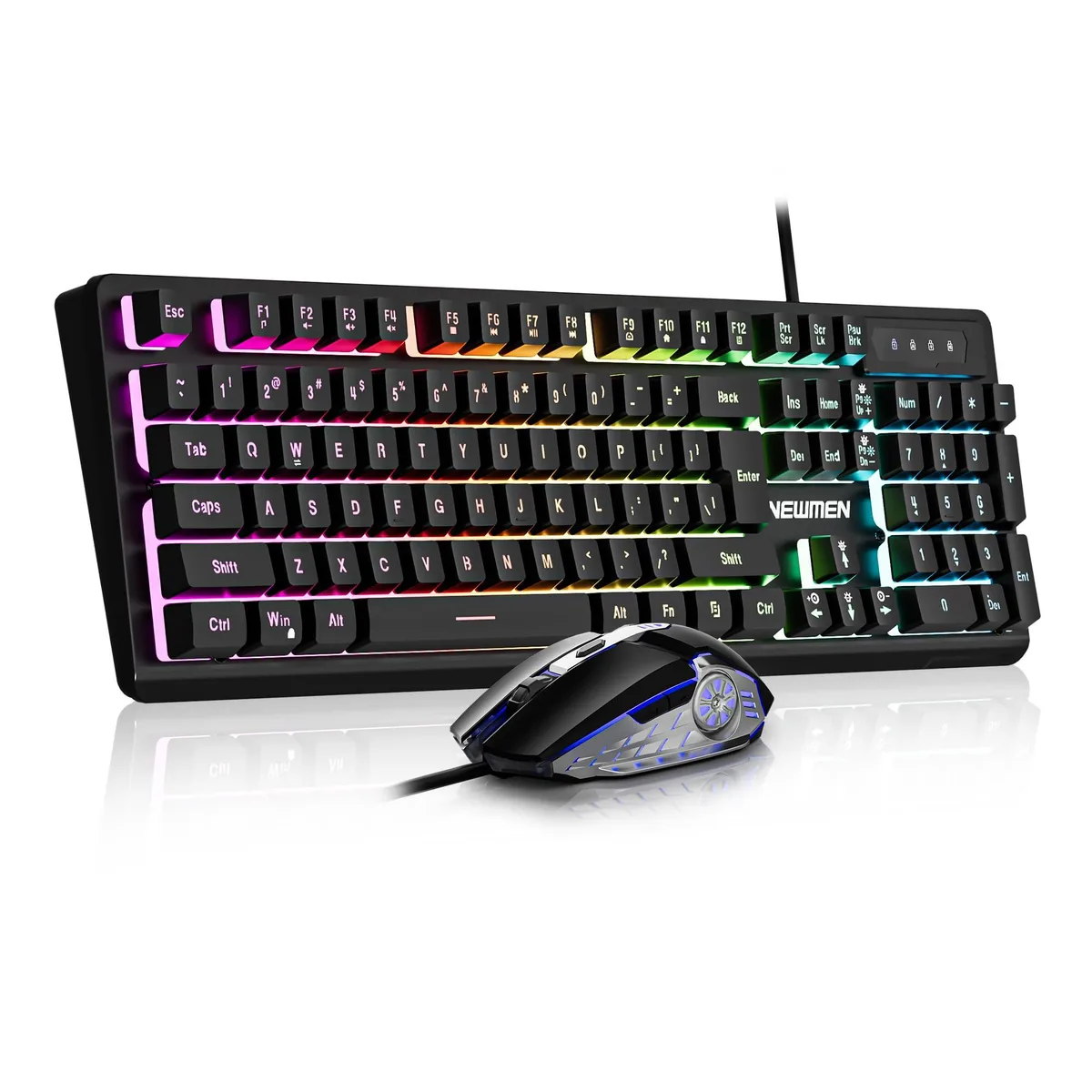  Redragon GM104 Wired Gaming Keyboard and Mouse Combo 104-Key USB Black — product photo