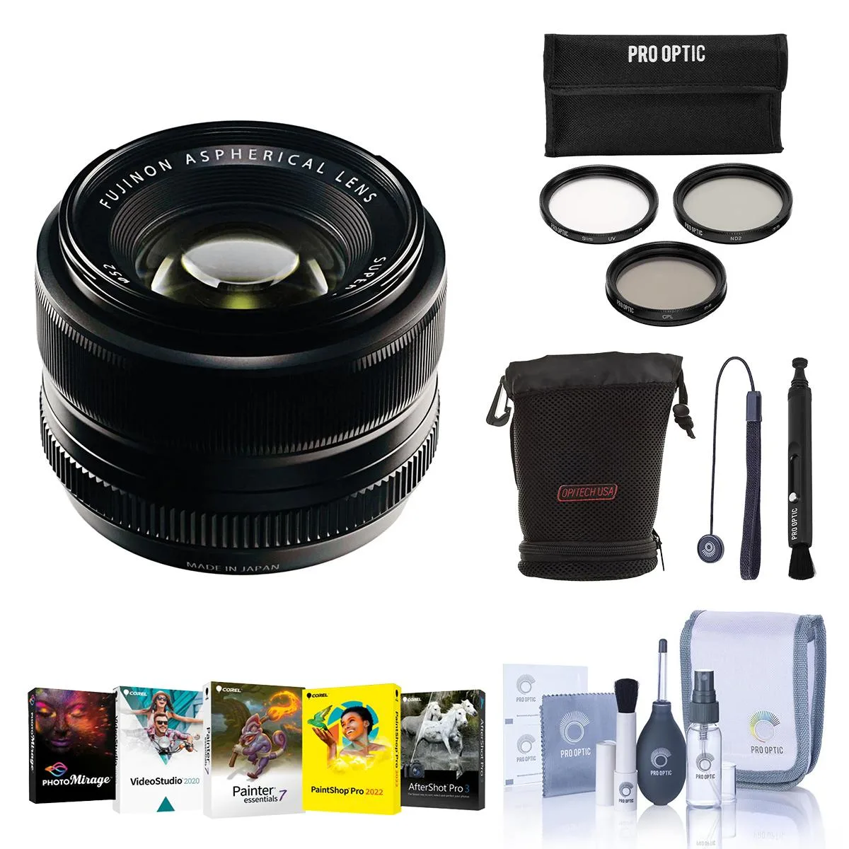 FUJIFILM FUJIFILM XF 35mm f/1.4 Lens with Tiffen 52mm Filter Kit — product photo