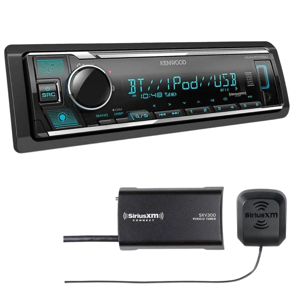 KENWOOD Kenwood KMM-BT332U Digital Media Receiver with SiriusXM Tuner — product photo
