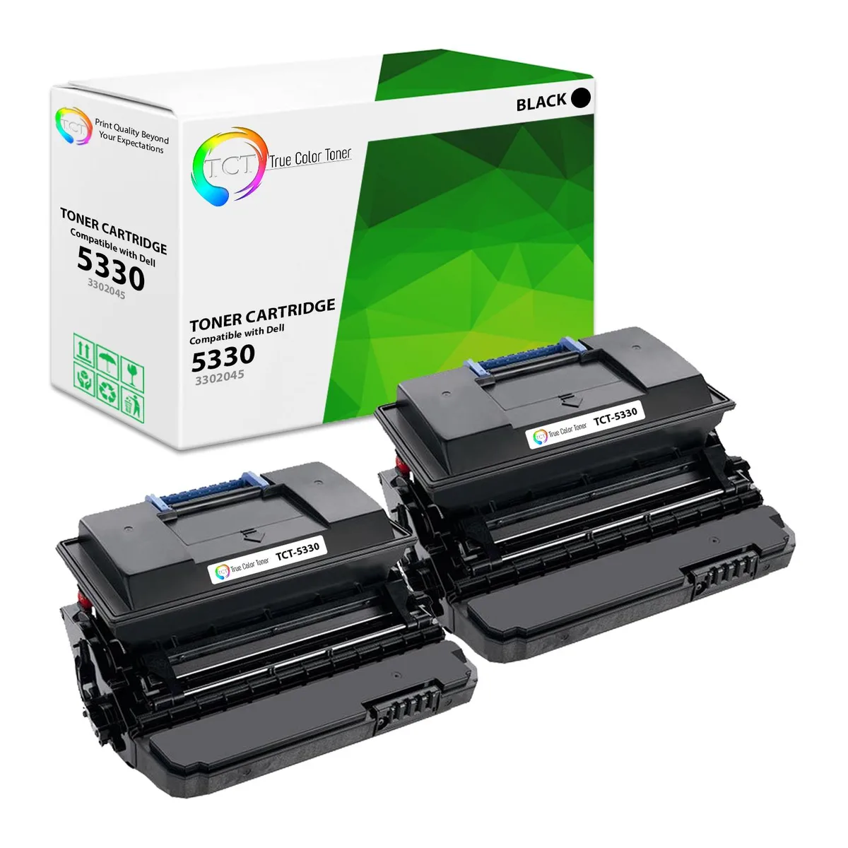 True Color Toner True Color Toner 3302045 Black Toner Cartridge 2 Pack 20000 Pages — product photo