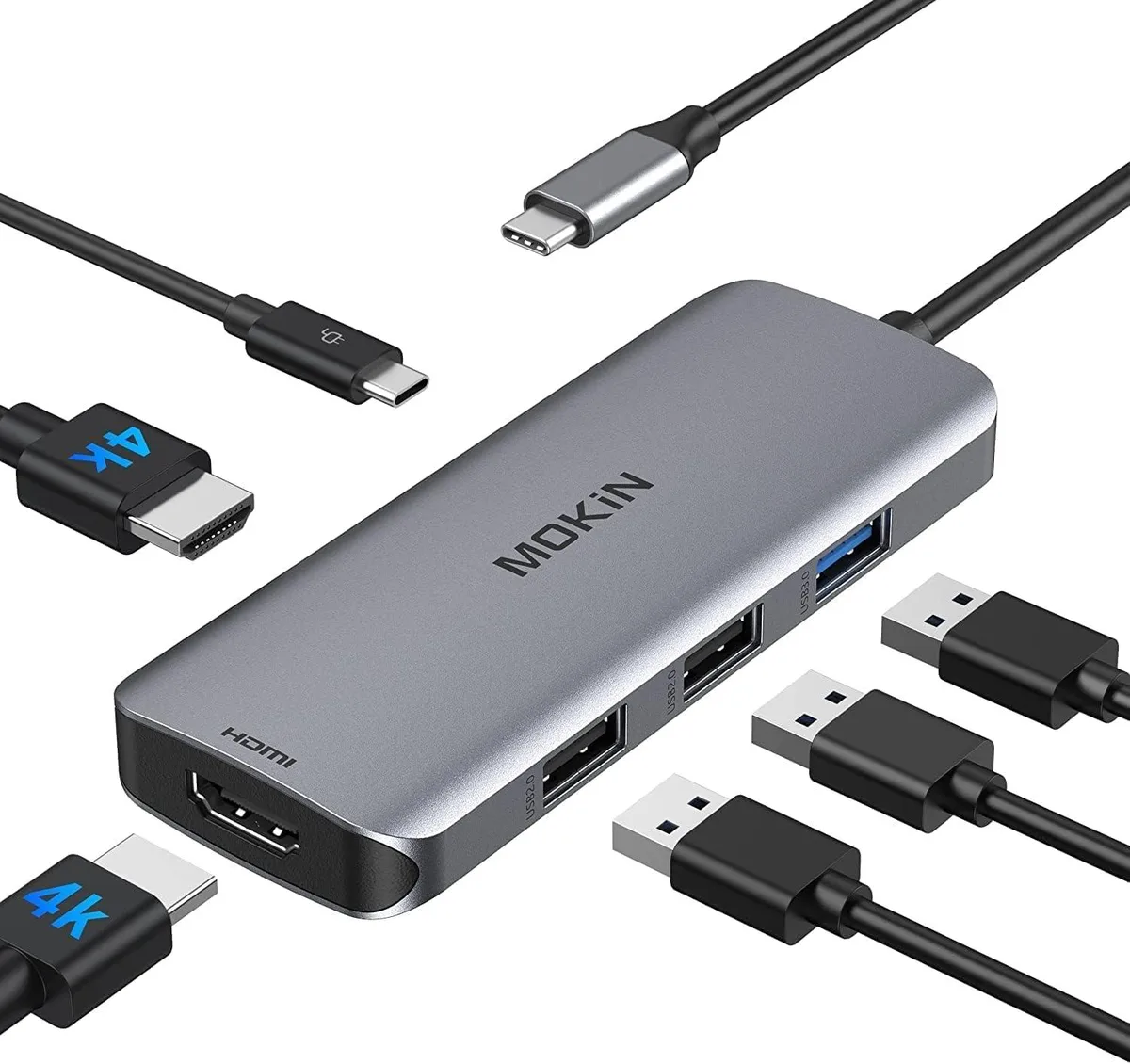 FLEANE FLEANE USB C Dual HDMI Adapter 6 in 1 Hub — product photo