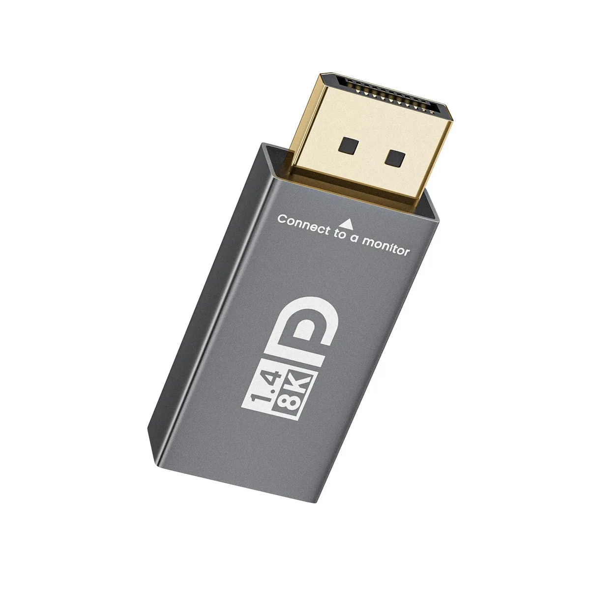 XAOSUN Gold USB-C to DisplayPort 1.4 Adapter 8K60Hz 4K240Hz — product photo