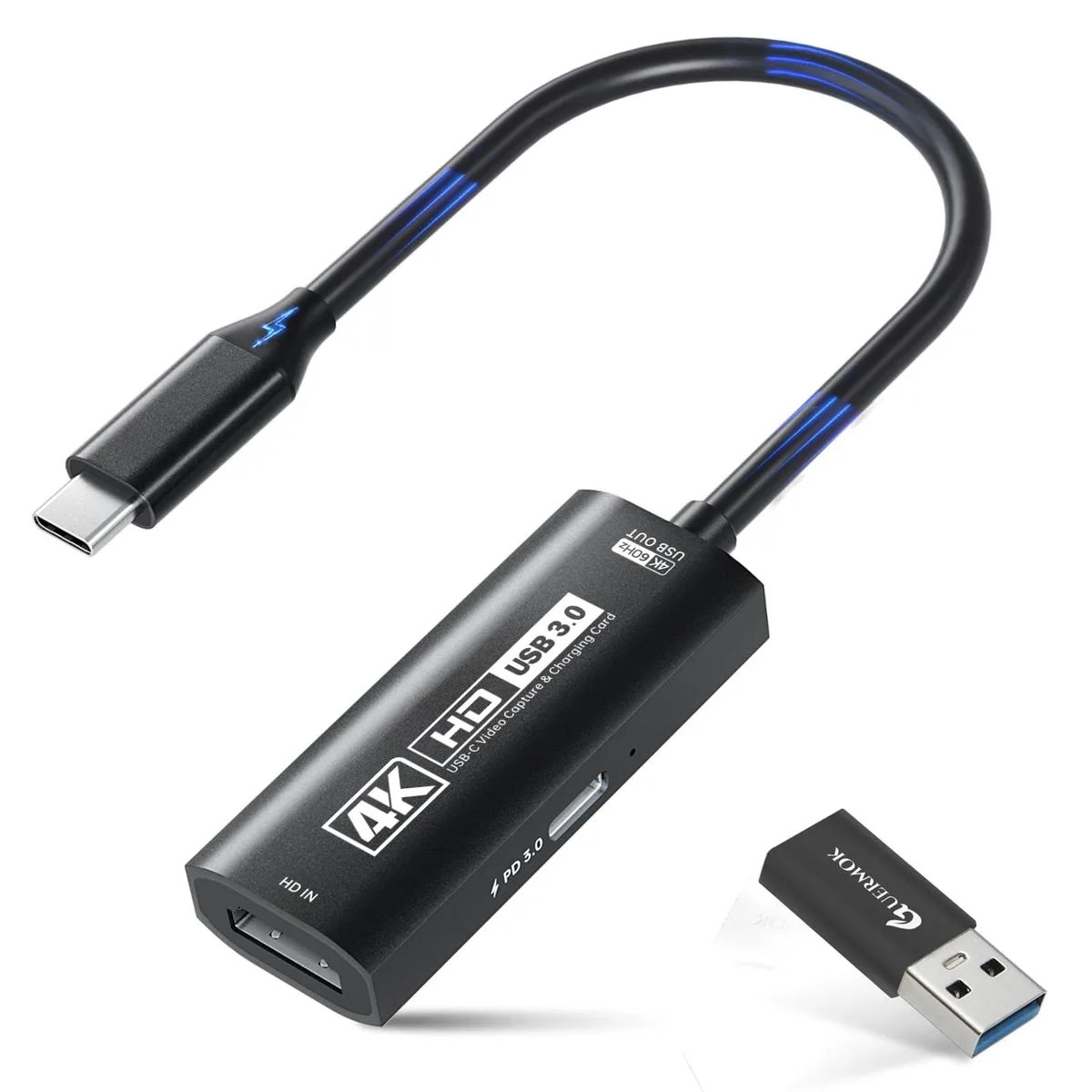 KEHIPI KEHIPI 4K USB3.0 Capture Card PD 100W 4K60 2K144 Black — product photo