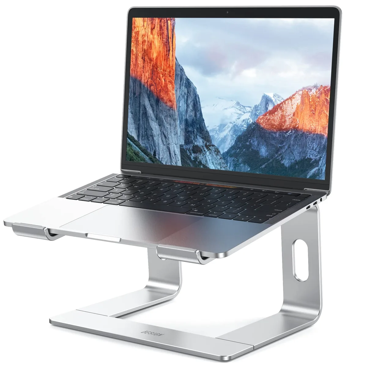No Sew No Sew LS03 Silver Aluminum Laptop Stand 10-15.6" 14.5cm Rise — product photo