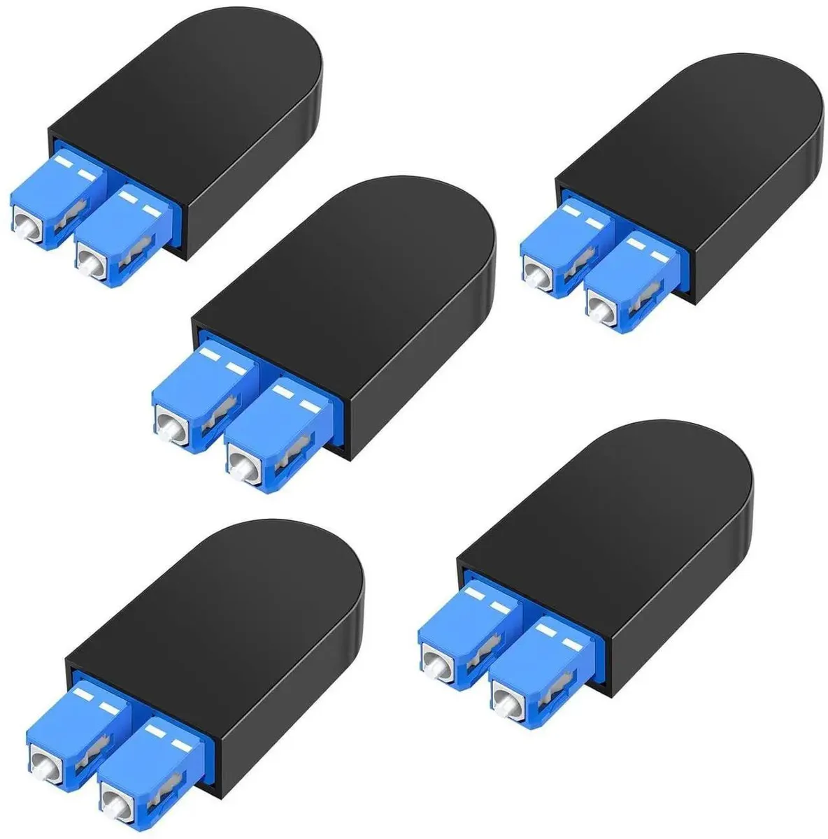SMUGDESK SMUGDESK OM3 Multimode Duplex SC/UPC Fiber Loopback Adapter Tester 5Pack 50/125m — product photo