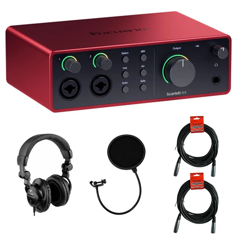 Kellards Kellards MIDI Interface Bundle with Headphones Pop Filter Cables — product photo