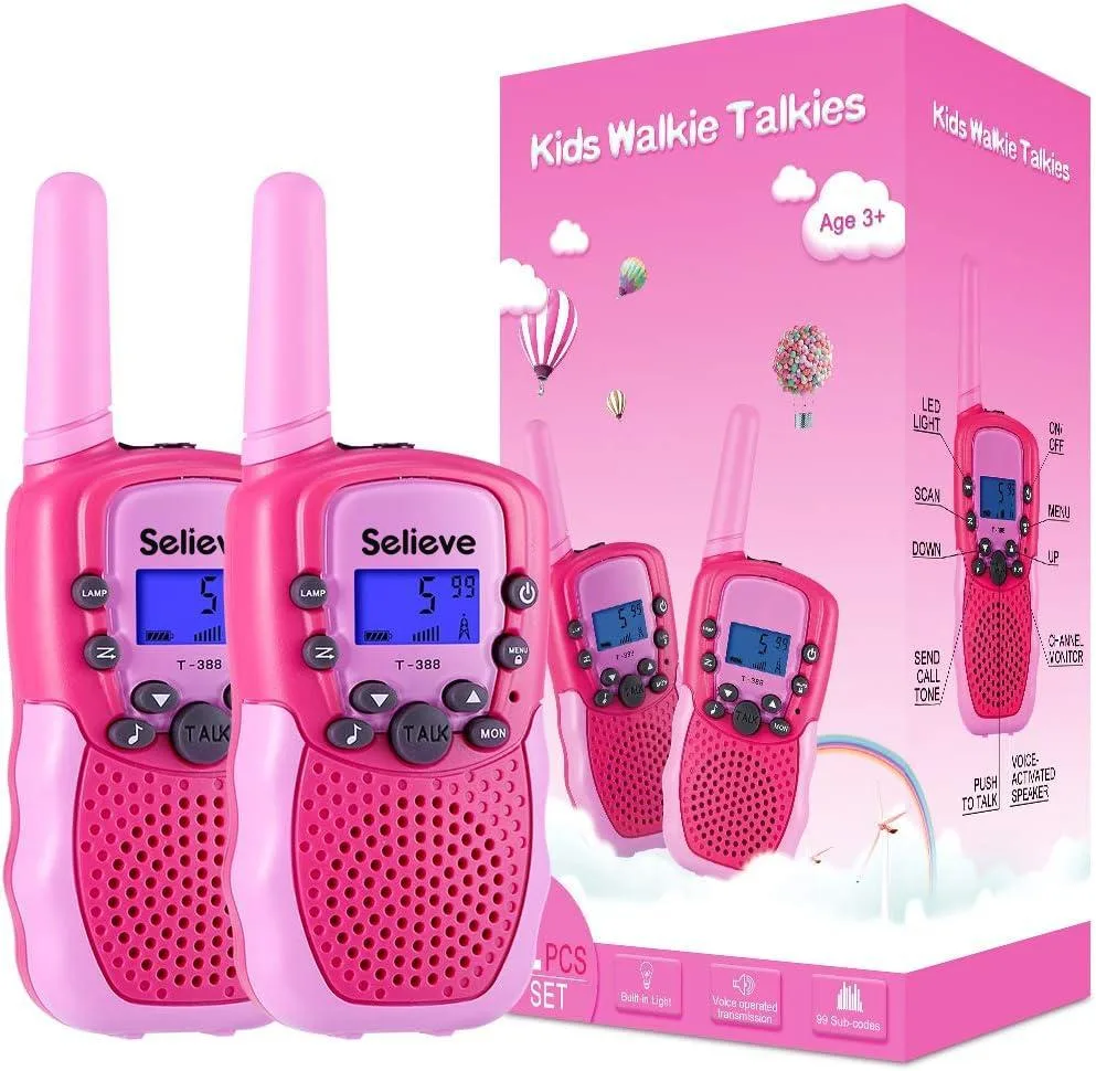 Selieve T-388 Kids Walkie Talkie 22 Channels 3 Miles Range — product photo