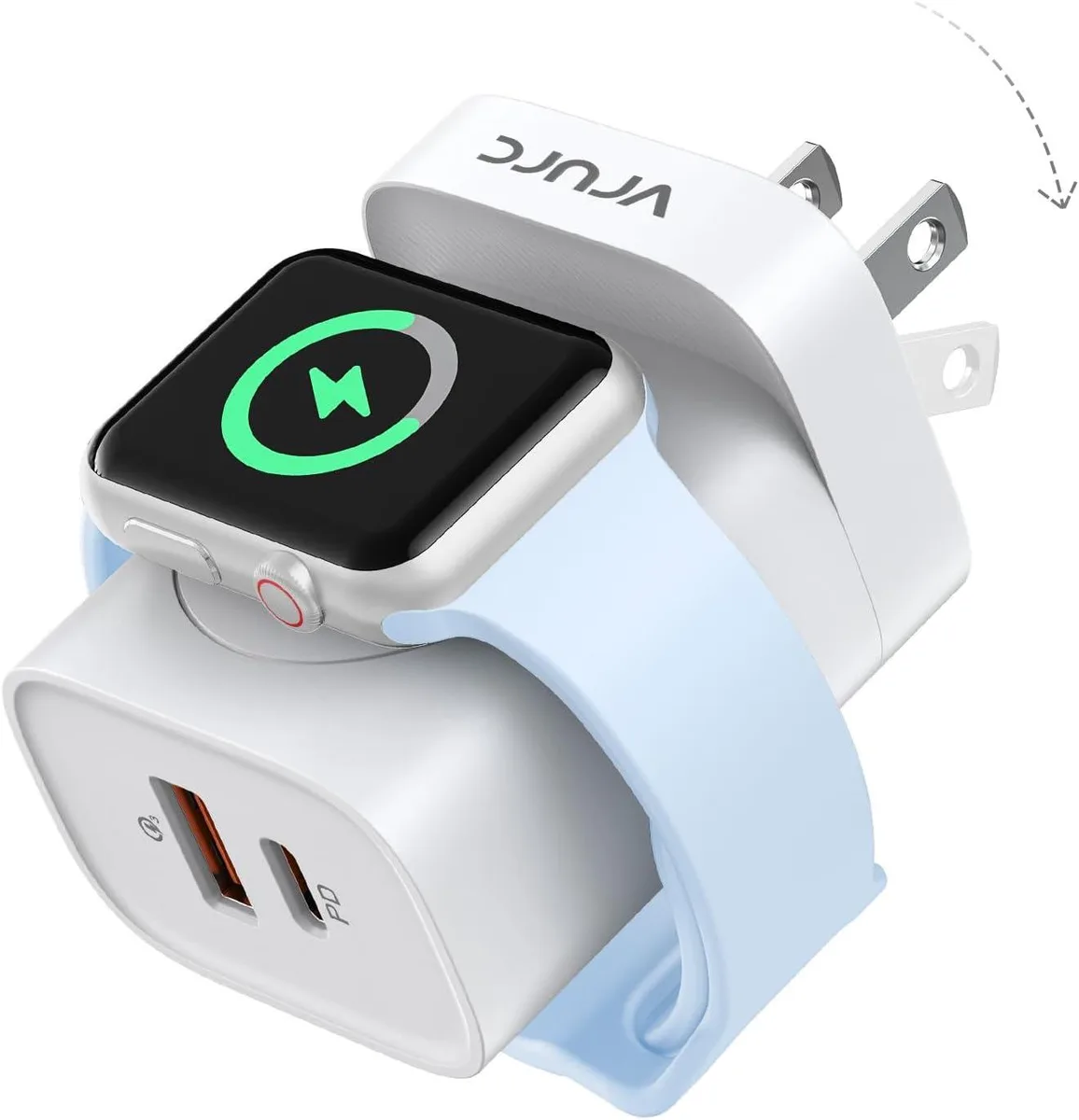 ETEIZU ETEIZU Fast Charger for Watch Magnetic Charging Station White — product photo