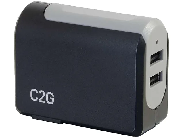 Cables To Go Cables To Go 20276 2-Port USB Wall Charger 5V 4.8A Black — product photo